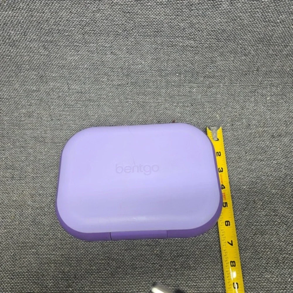 Bentgo Kids Bento Lunch Box Purple 5Compartment Leak-Proof School Good Condition